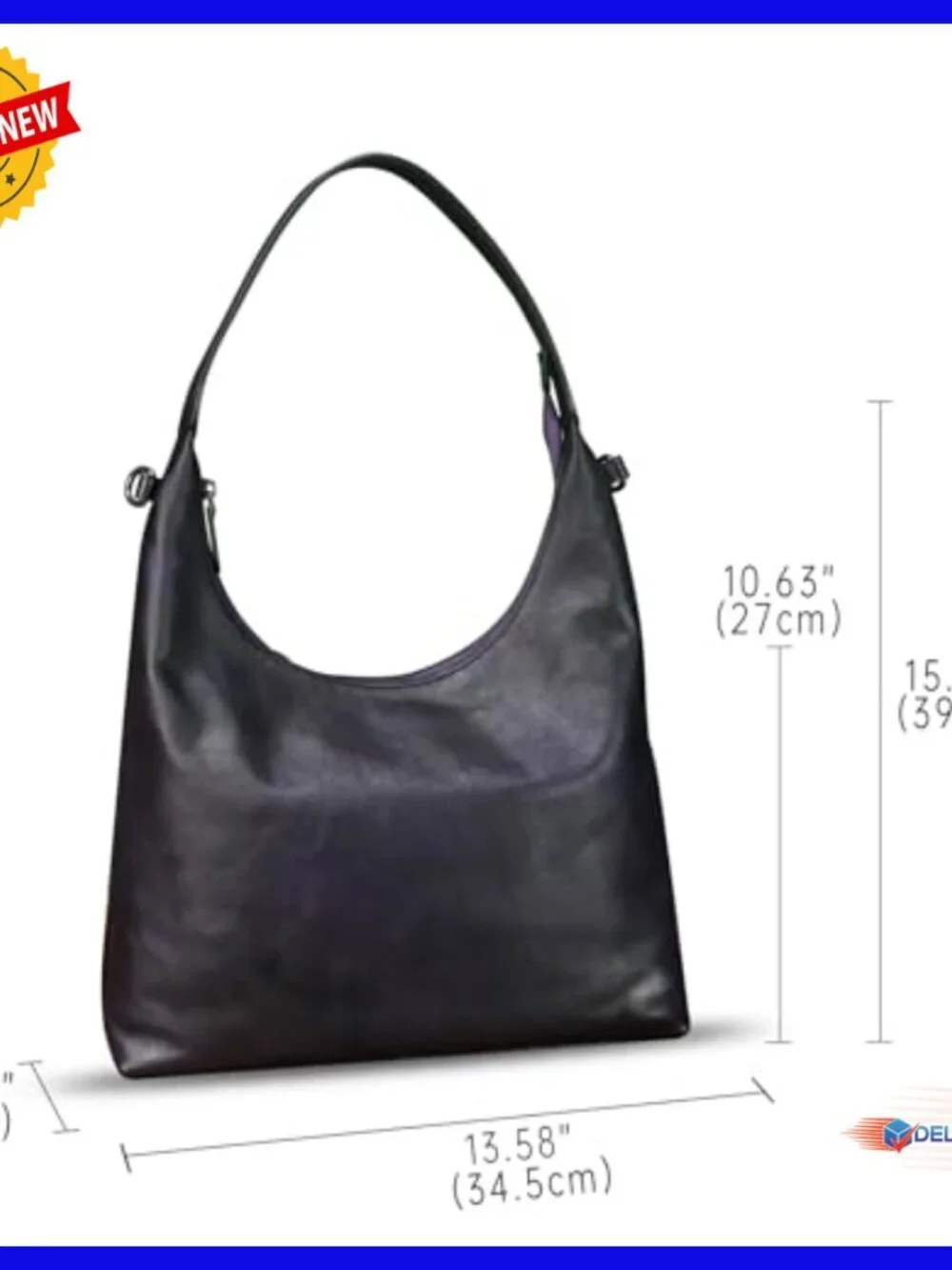 Genuine Leather Hobo Tote Crossbody Shoulder Bag Satchel Purse